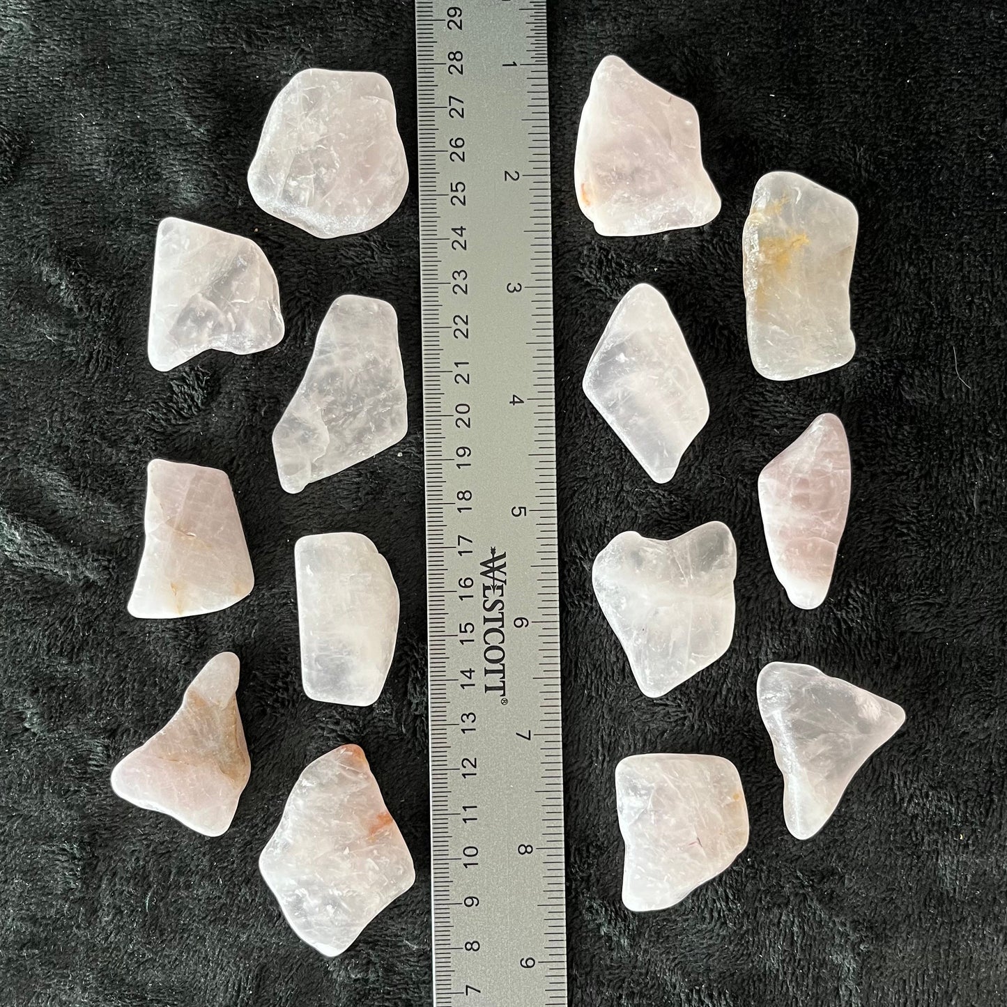 Rose Quartz Tumbled Slice (Approx. 1 1/2” - 1 3/4”) BIN-1485