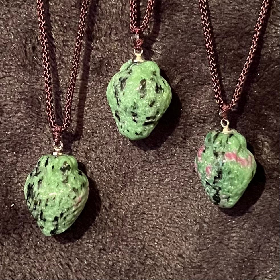 Ruby in Zoisite Strawberry Necklace NCK-2872