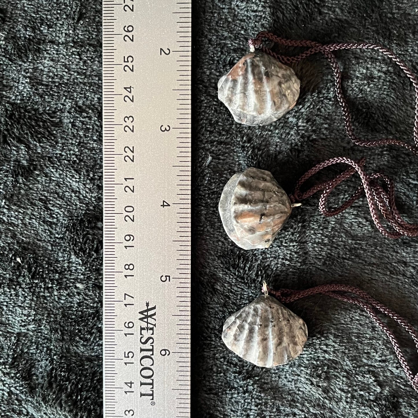 Yooperlite (Fireworks Stone) Seashell Necklace NCK-2846