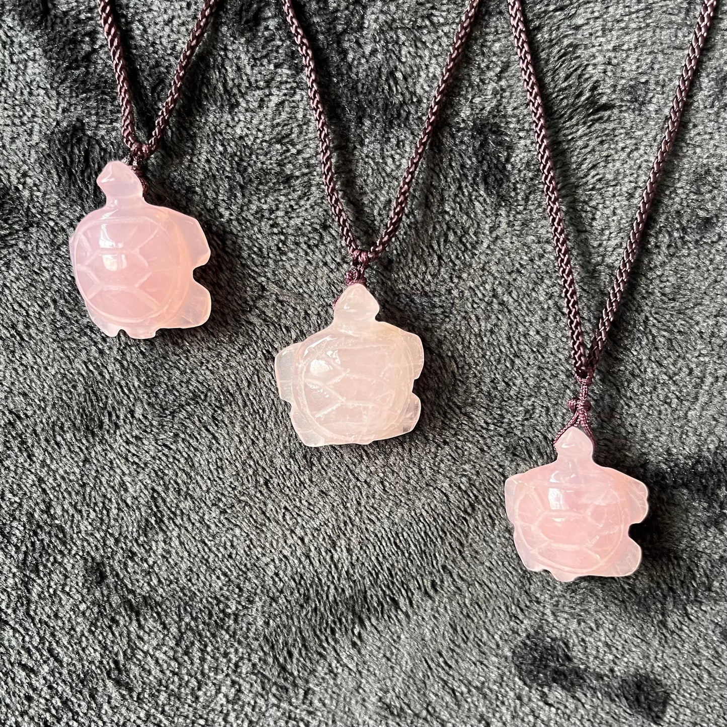 Rose Quartz  Turtle Necklace NCK-2835