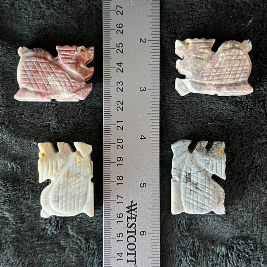 Dragon Carved Soapstone Figurine (Approx 1 1/2”) 0300