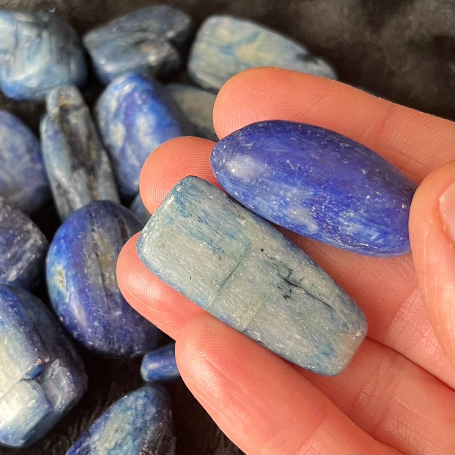 Blue Kyanite Tumbled Stone (Approx. 1” - 1 5/8”) BIN -1512