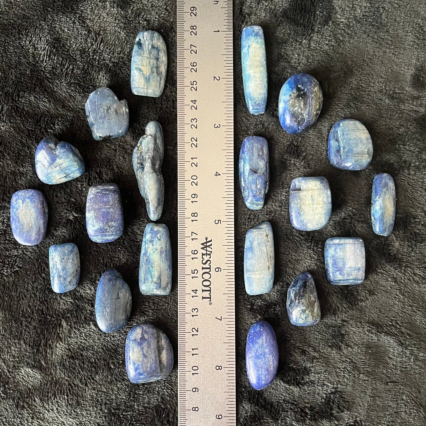 Blue Kyanite Tumbled Stone (Approx. 1” - 1 5/8”) BIN -1512