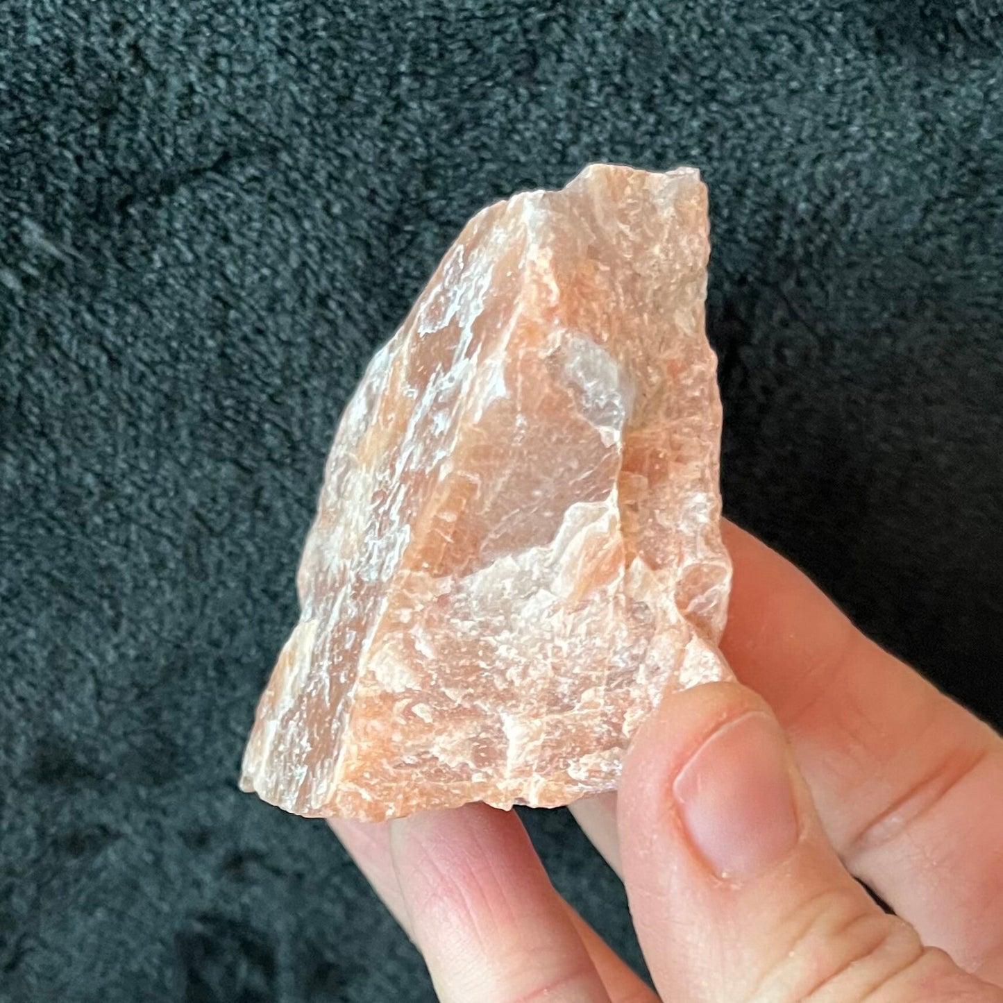 Peach Moonstone Raw Chunk (Approx. 2 1/2” - 3 1/2”) 1247