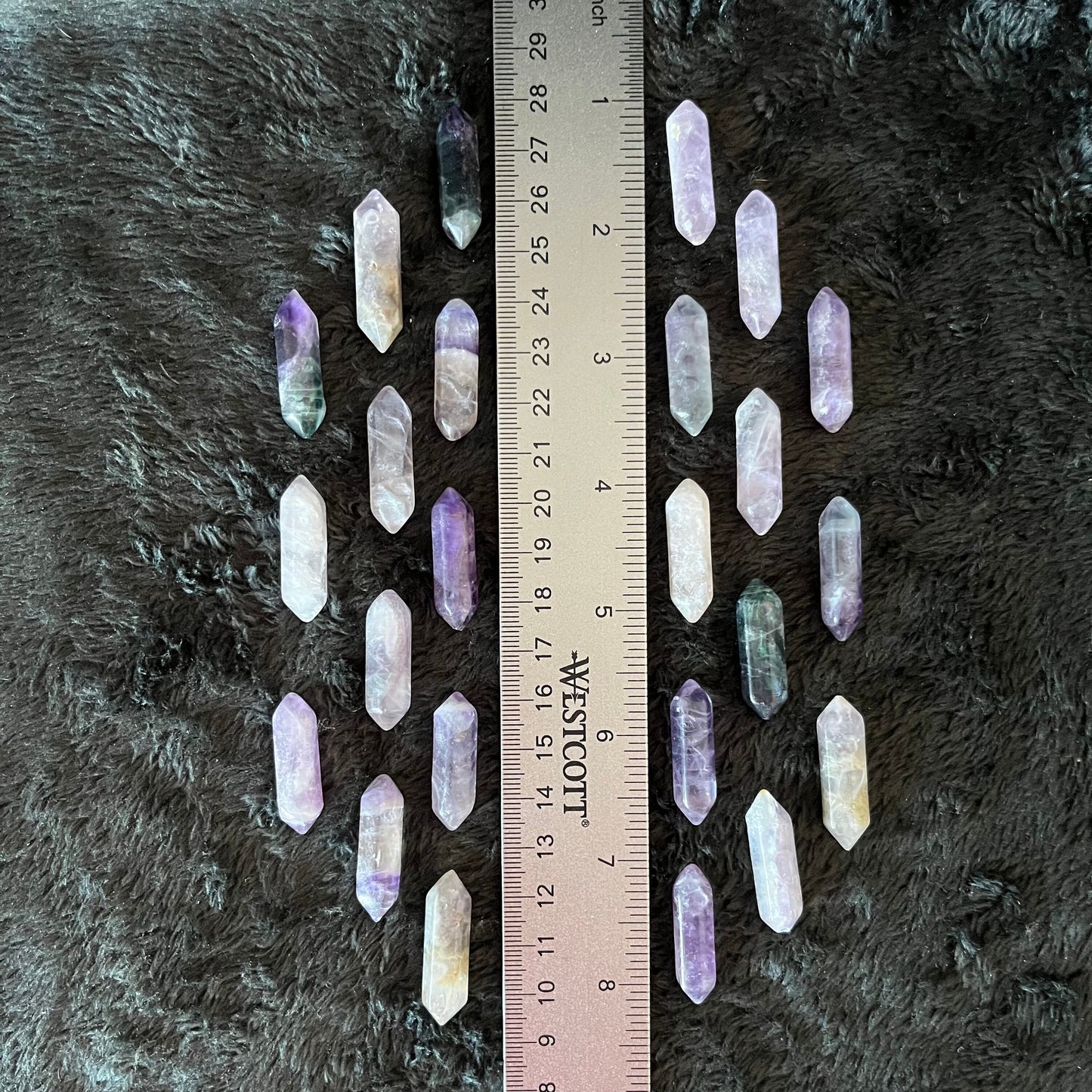 Fluorite  Double Terminated Crystal Point (Approx. 1 1/8”) T-0086