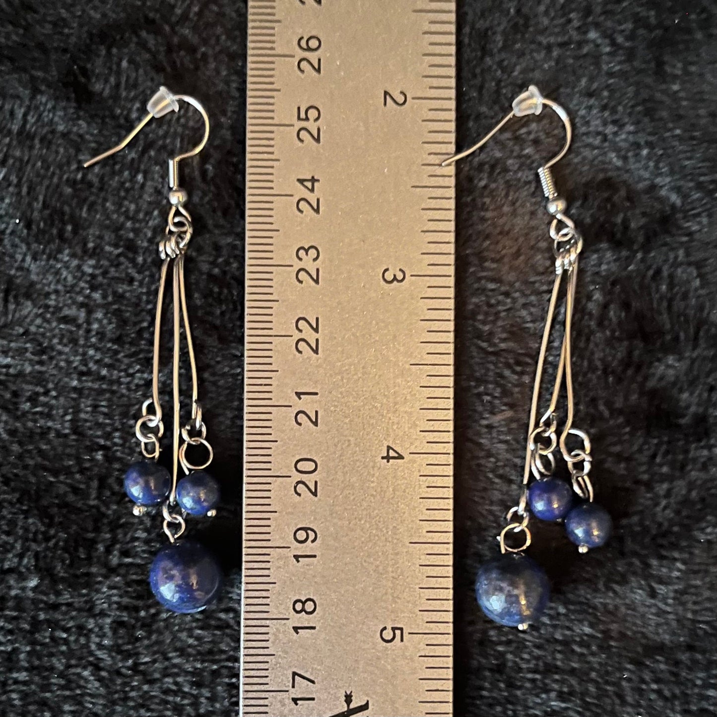 Lapis Lazuli Dangle Earrings EAR-0015