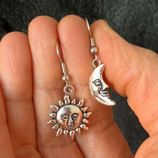 Sun and Moon Earrings EAR-0011
