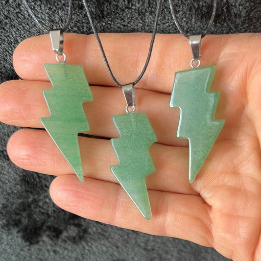 Green Aventurine Lightning Bolt NCK-2896