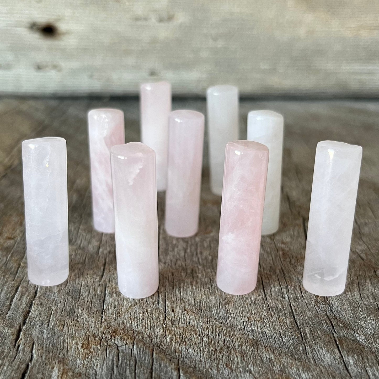 Rose Quartz Column (Approx. 35mm X 11mm) 0167