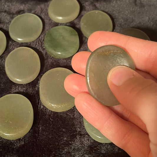 Green Aventurine Worry Stone (Approx 1/1/2" x 1 5/8") 1662