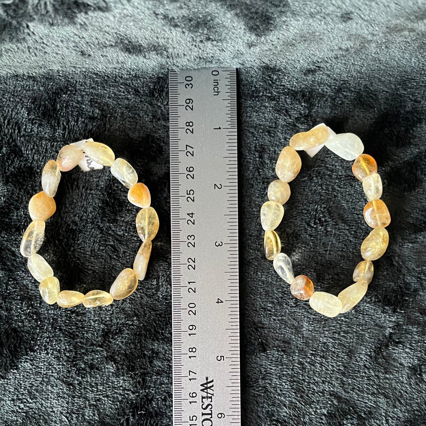 Citrine Chunky Pebble Bracelet BRC-0005