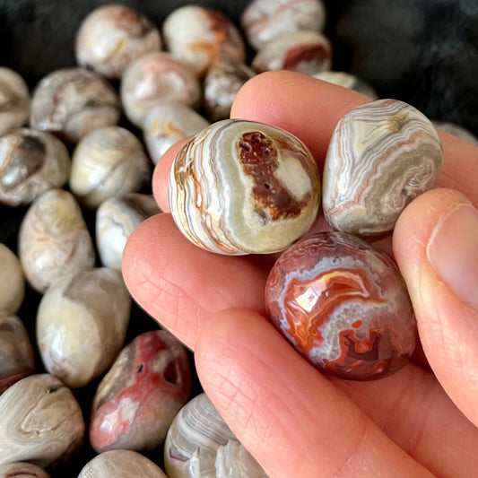 Mexican Agate Tumbled Stone (Approx. 3/4” - 1”) 1526