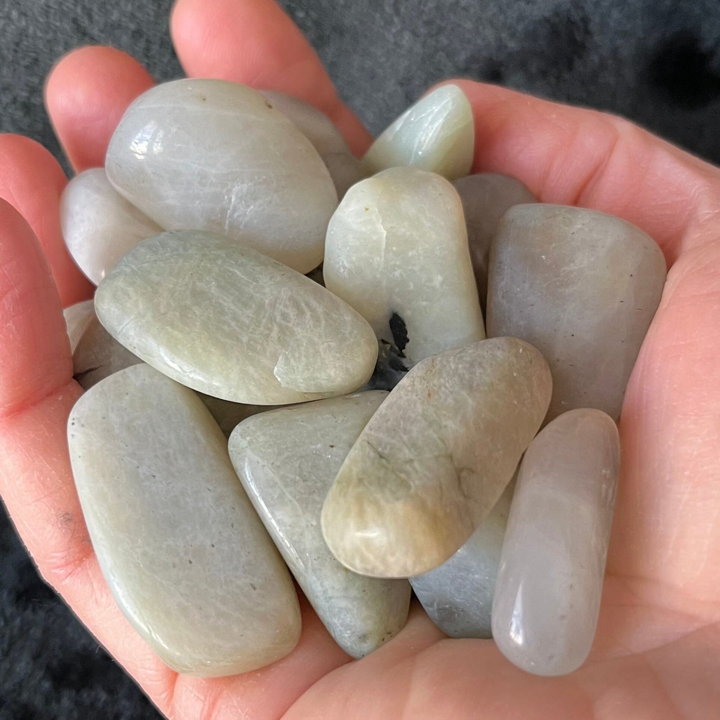 Grey Moonstone Tumbled Stone (Approx. 1" - 1 5/8”) 1522