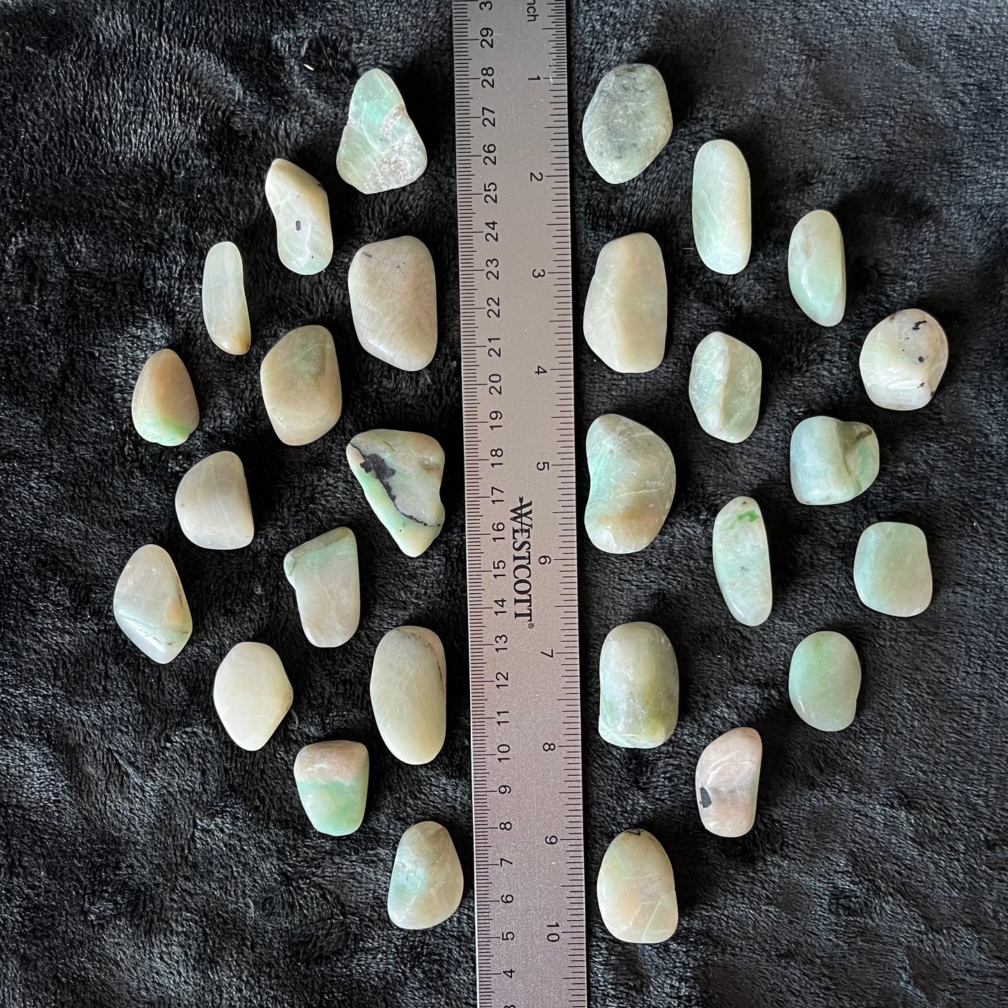 Green Moonstone Tumbled Stone (Approx. 1" - 1 5/8”) 1523