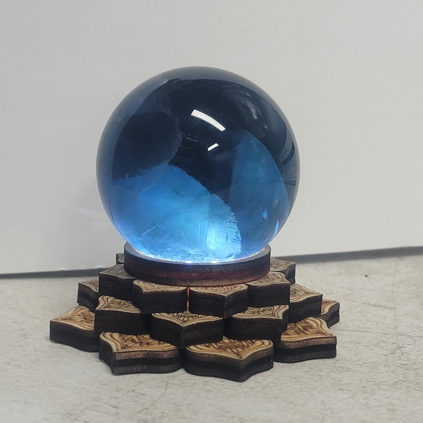 Blue Fluorite Sphere (Approx. 47-52mm) 1672