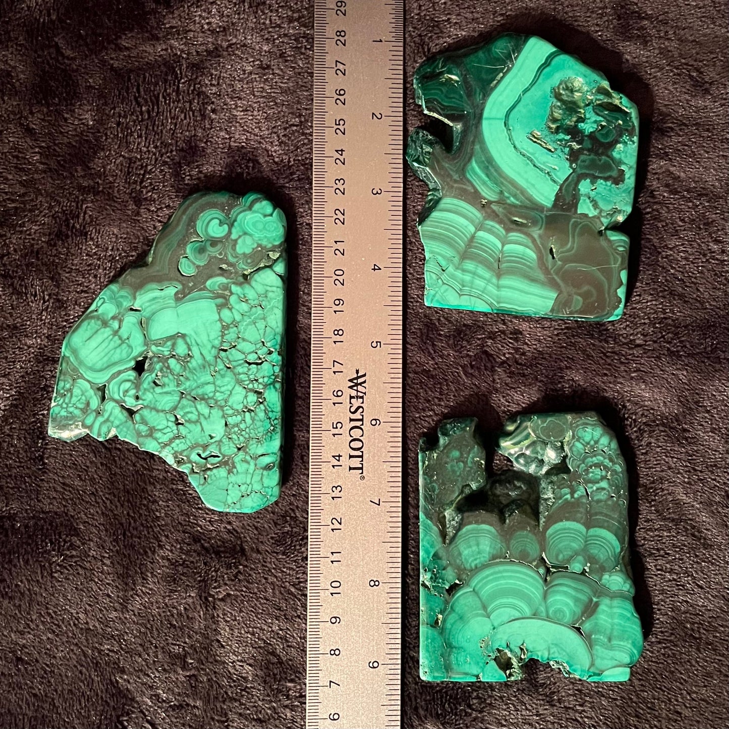 Malachite Polished Slab (Approx. 3 1/2 - 4 1/2”) 0388