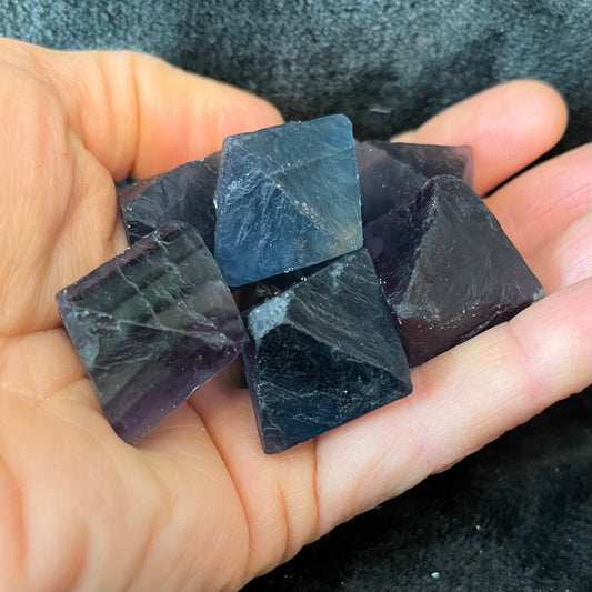 Blue Fluorite Crystal, Octahedron (Approx. 1 1/4” - 1 3/4”) 0690