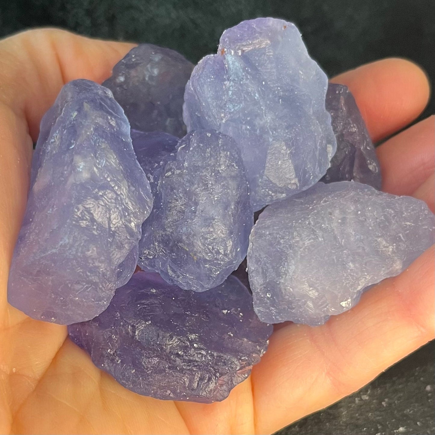 Indigo Blue Fluorite Raw Chunk (Approx. 1 1/2” - 1 3/4”) 1245