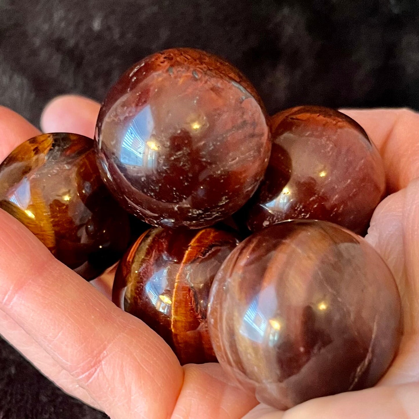 Red Tiger Eye Sphere (Approx. 30-33mm) 1241