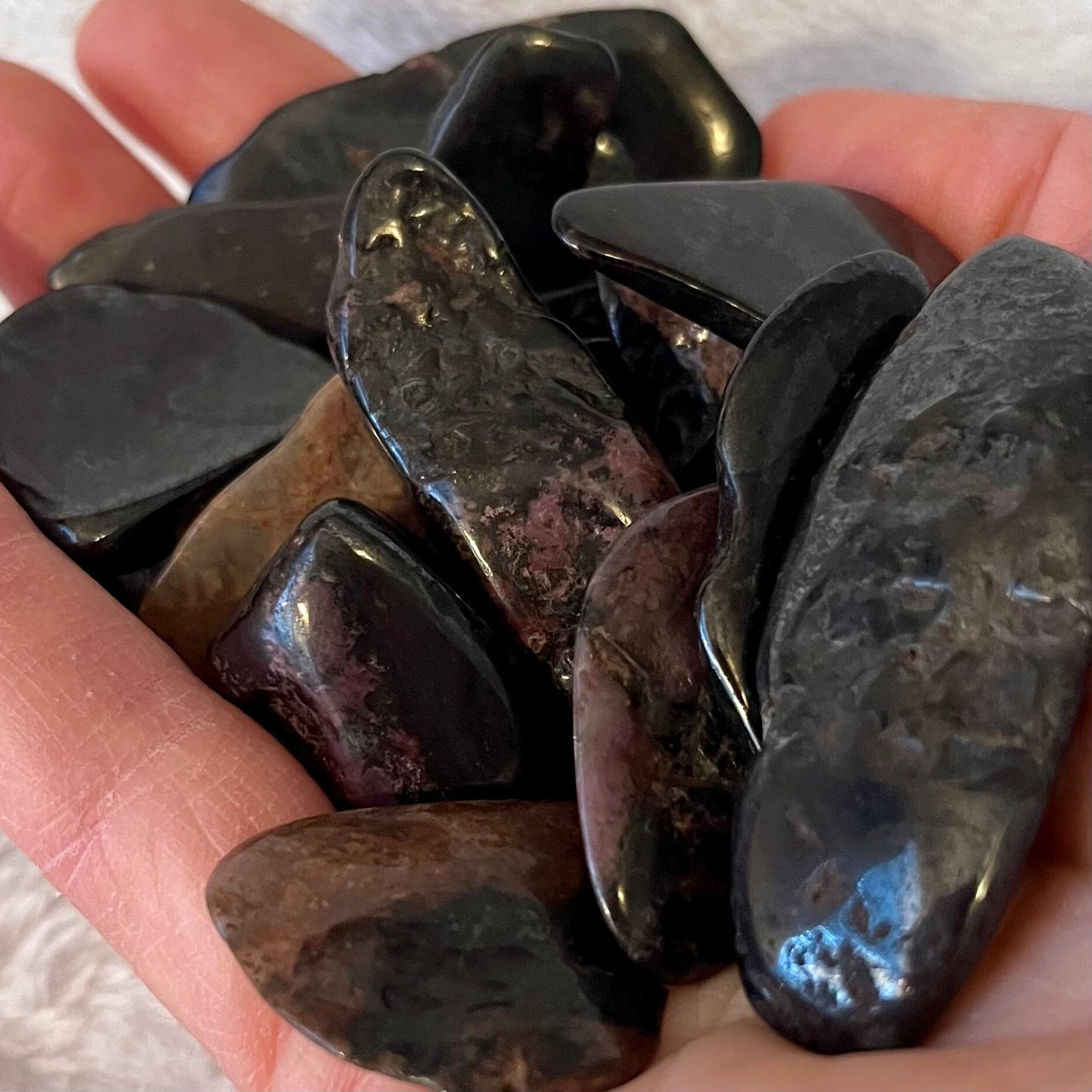 Black Sugilite Tumbled Stone (Approx. 1 1/8” - 1 3/4”) 0711