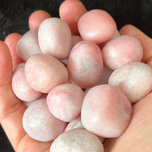 Pink Opal Tumbled Stone (Approx. 5/8” - 1”) Heart Healing, Gifts, Attract Love 1545